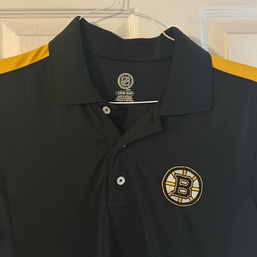 Boston Bruins Golf Polo Size Medium